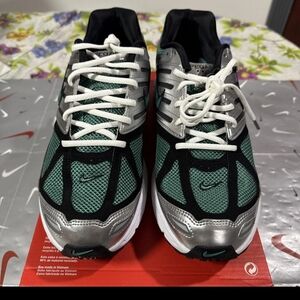 Nike Green and Silver Athletic Shoes